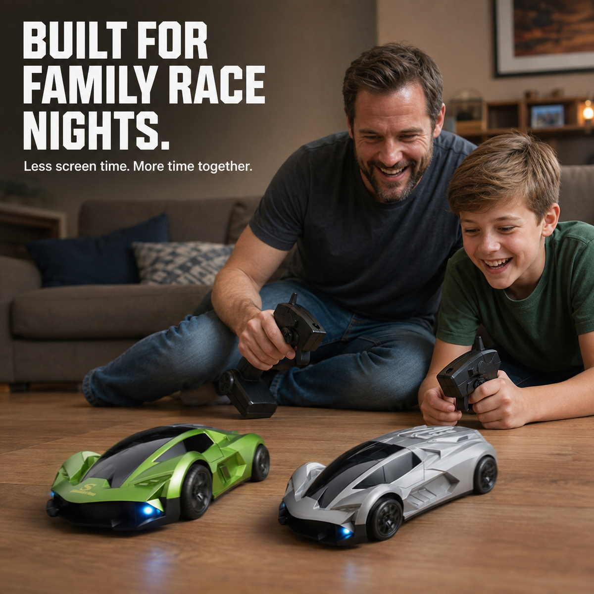 4WD RC Drift Car for Kids – Proportional Control, 3 Speed Modes & Dual Tires