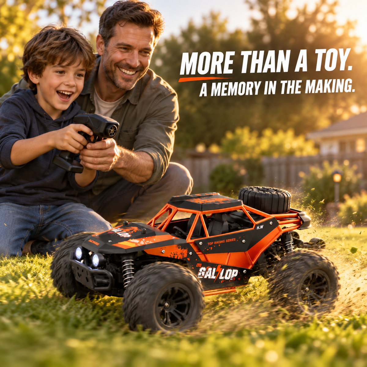 1:16 4WD Alloy RC Off-Road Truck for Kids & Adults