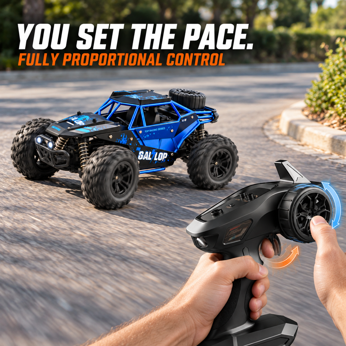 1:16 4WD Alloy RC Off-Road Truck for Kids & Adults