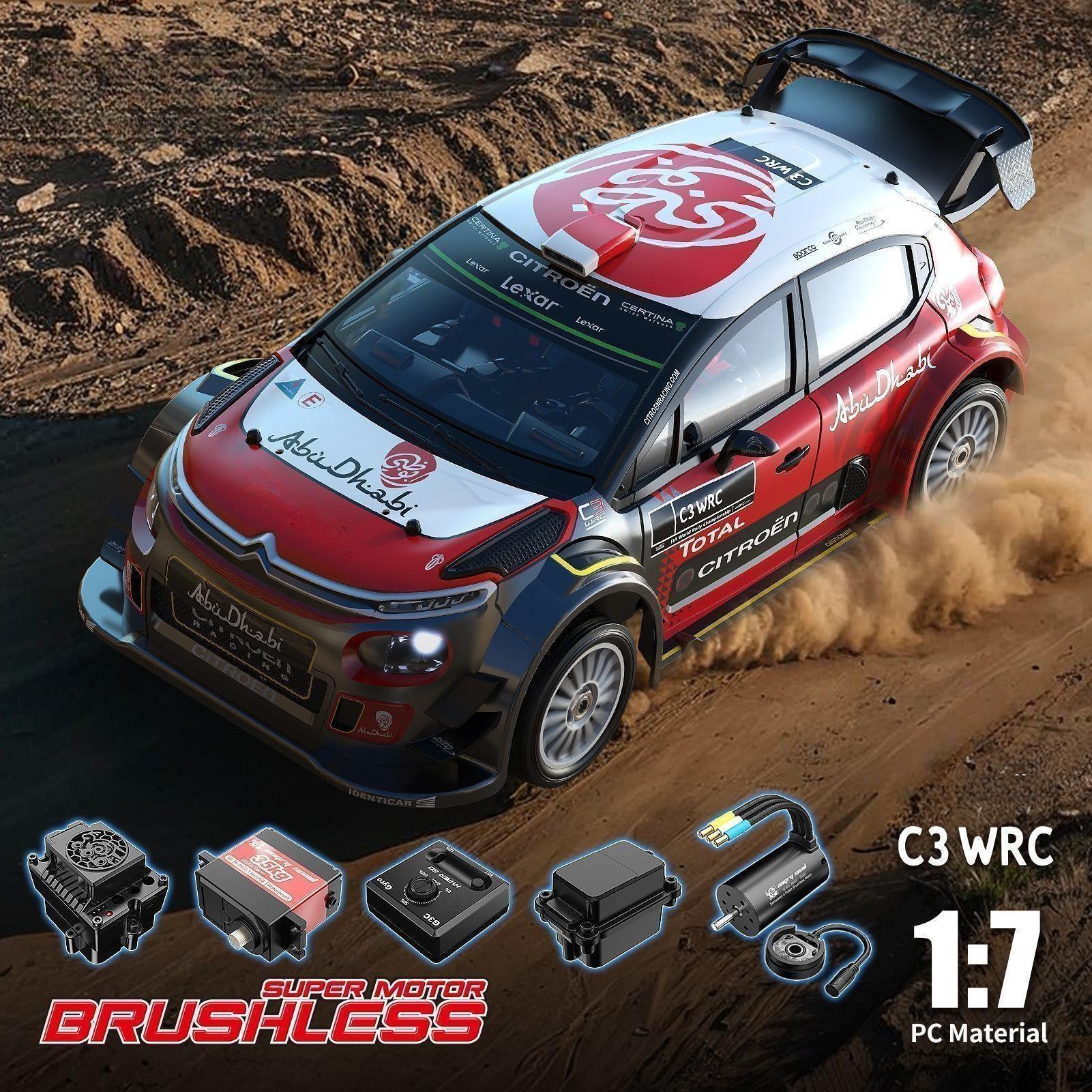 1/7 Scale Brushless RC Off-Road/Drift/Rally Car – C3 (On-Road/Rally Style)