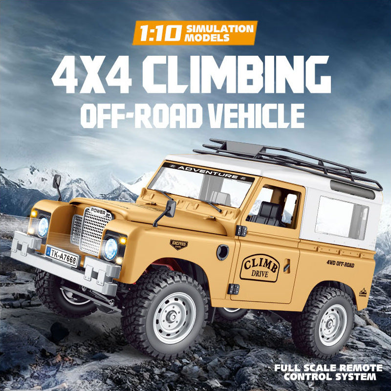 1/10 Scale 4WD Mechanical-Shift Defender RC Crawler