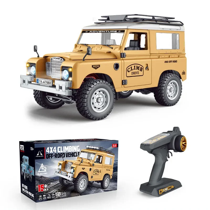 1/10 Scale 4WD Mechanical-Shift Defender RC Crawler