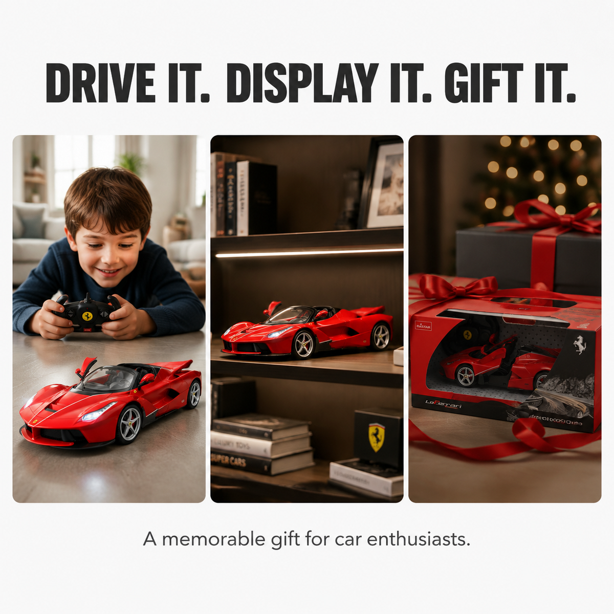 1:14 RC Ferrari Supercar Collection with Lights & Opening Door