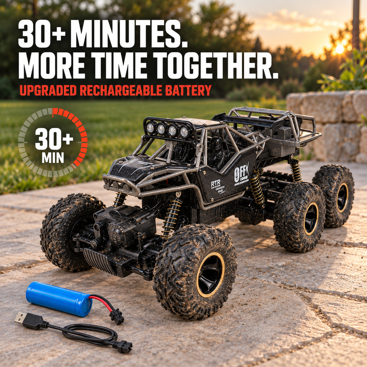 1:12 Alloy 6-Wheel RC Adventure Truck for Kids & Families