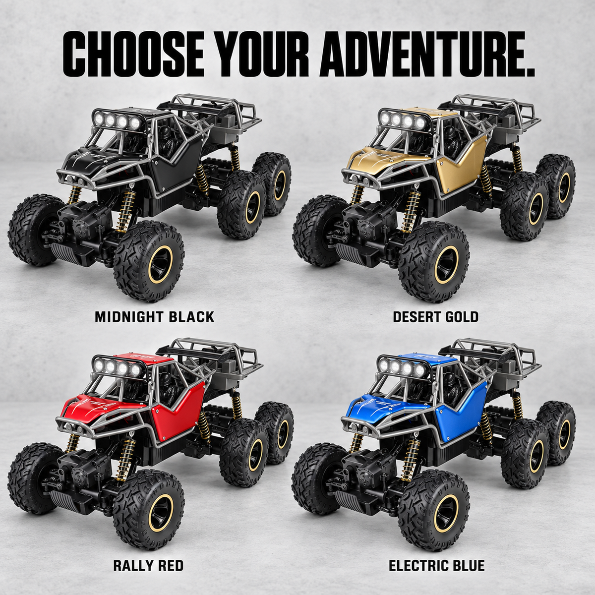 1:12 Alloy 6-Wheel RC Adventure Truck for Kids & Families