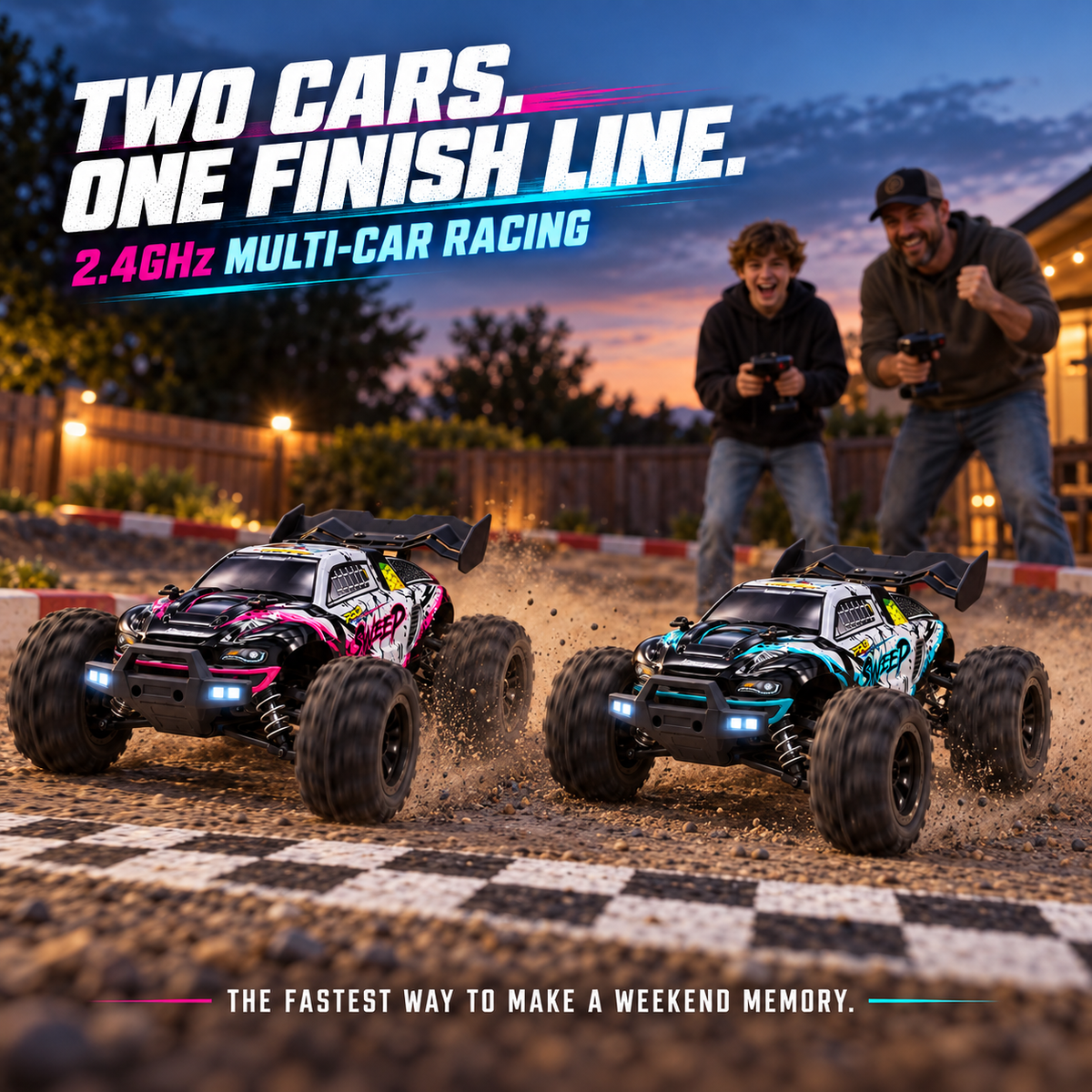 1:16 PRO Brushless 4WD RC Monster Truck – Up to 47 MPH