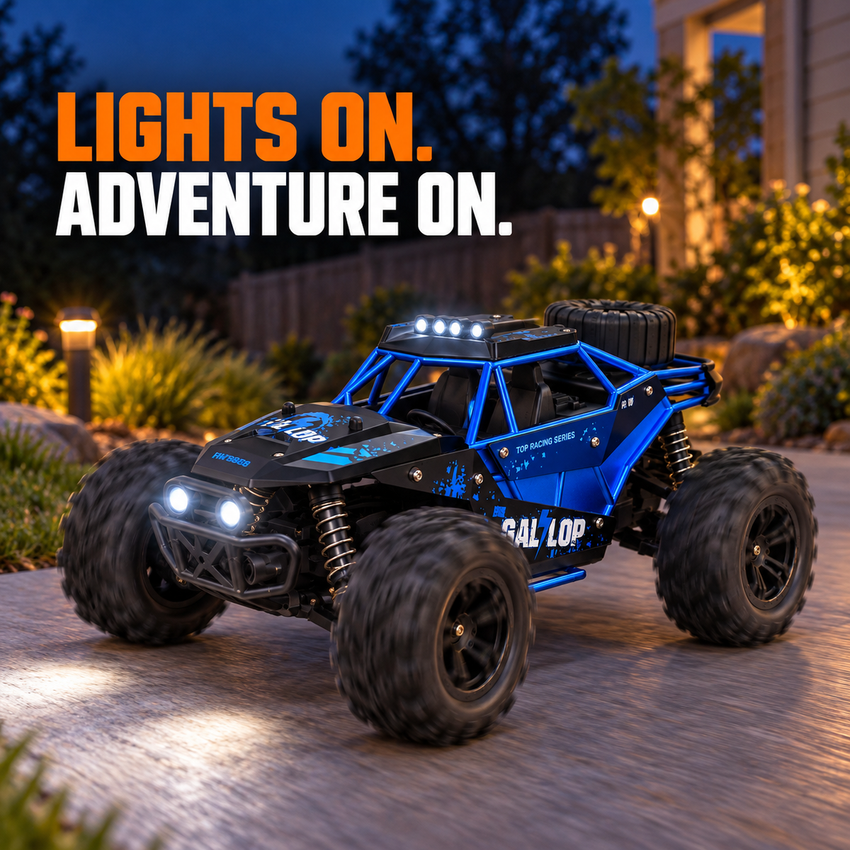 1:16 4WD Alloy RC Off-Road Truck for Kids & Adults