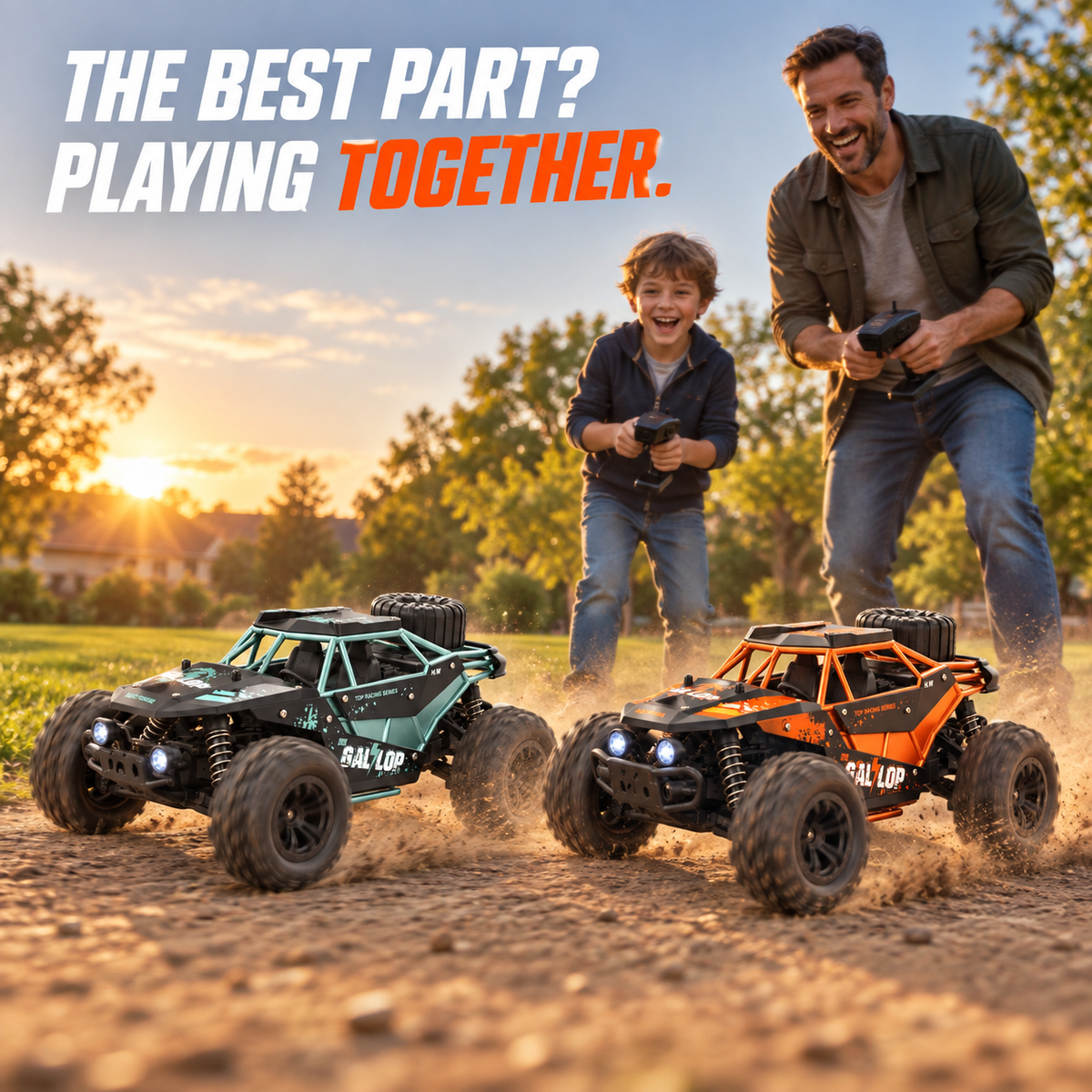 1:16 4WD Alloy RC Off-Road Truck for Kids & Adults