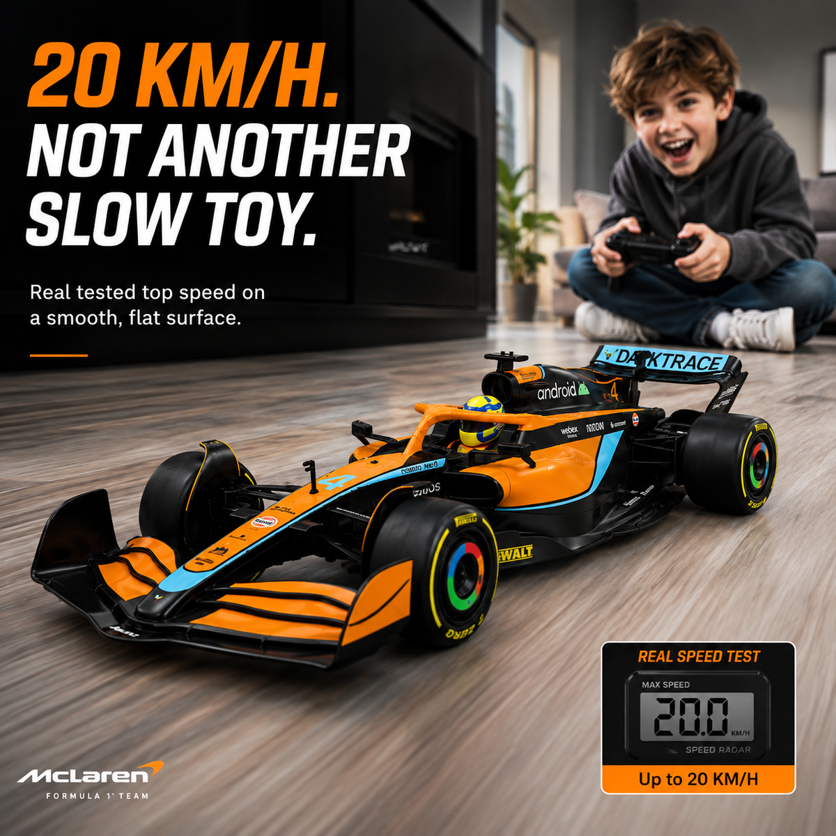 1:12 F1 Remote Control Race Car – 20 KM/H+USB Rechargeable Collector Edition
