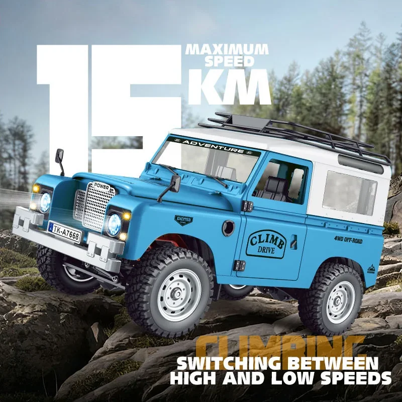 1/10 Scale 4WD Mechanical-Shift Defender RC Crawler