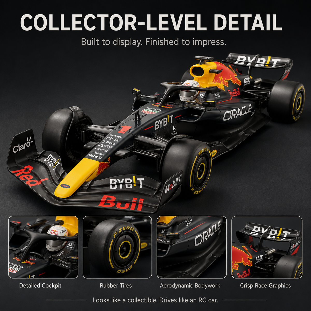 1:12 F1 Remote Control Race Car – 20 KM/H+USB Rechargeable Collector Edition