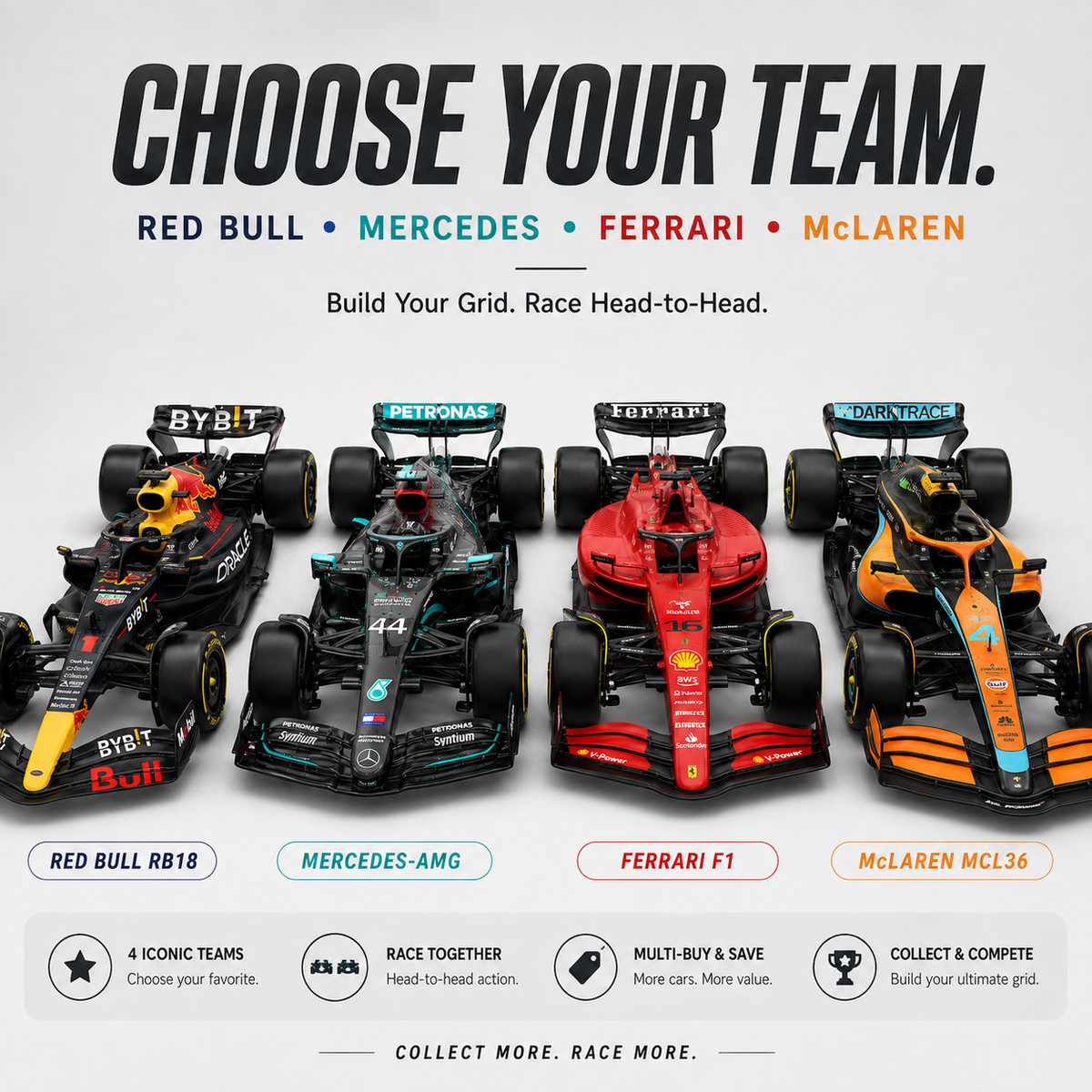 1:12 F1 Remote Control Race Car – 20 KM/H+USB Rechargeable Collector Edition