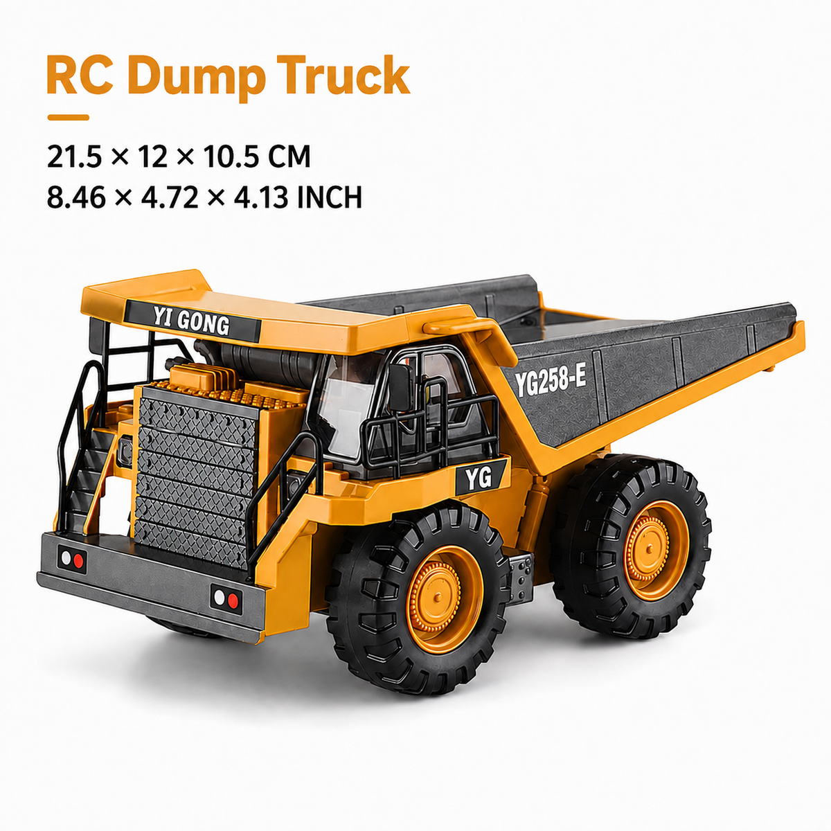 Realistic RC Construction Vehicles – Excavator, Dump Truck & Bulldozer with Alloy Parts