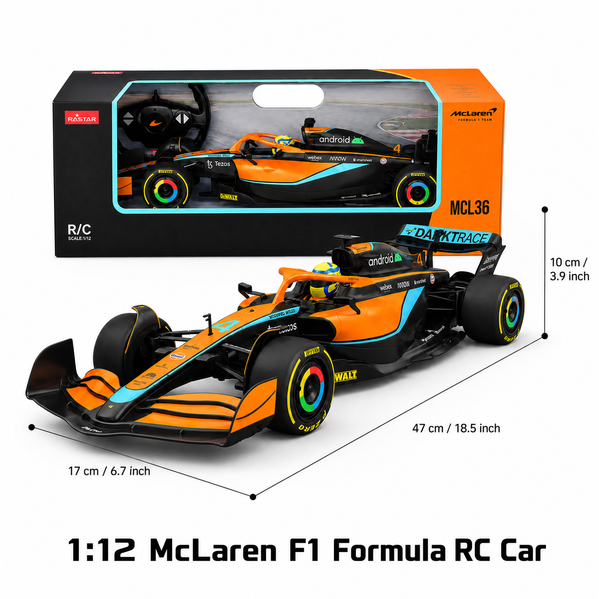 1:12 F1 Remote Control Race Car – 20 KM/H+USB Rechargeable Collector Edition
