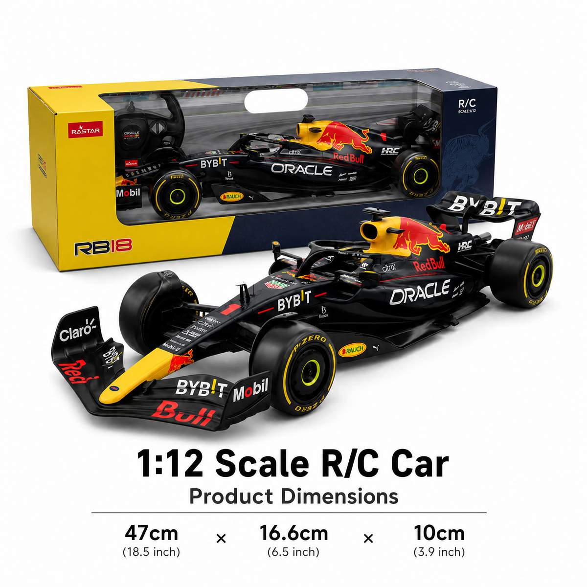1:12 F1 Remote Control Race Car – 20 KM/H+USB Rechargeable Collector Edition