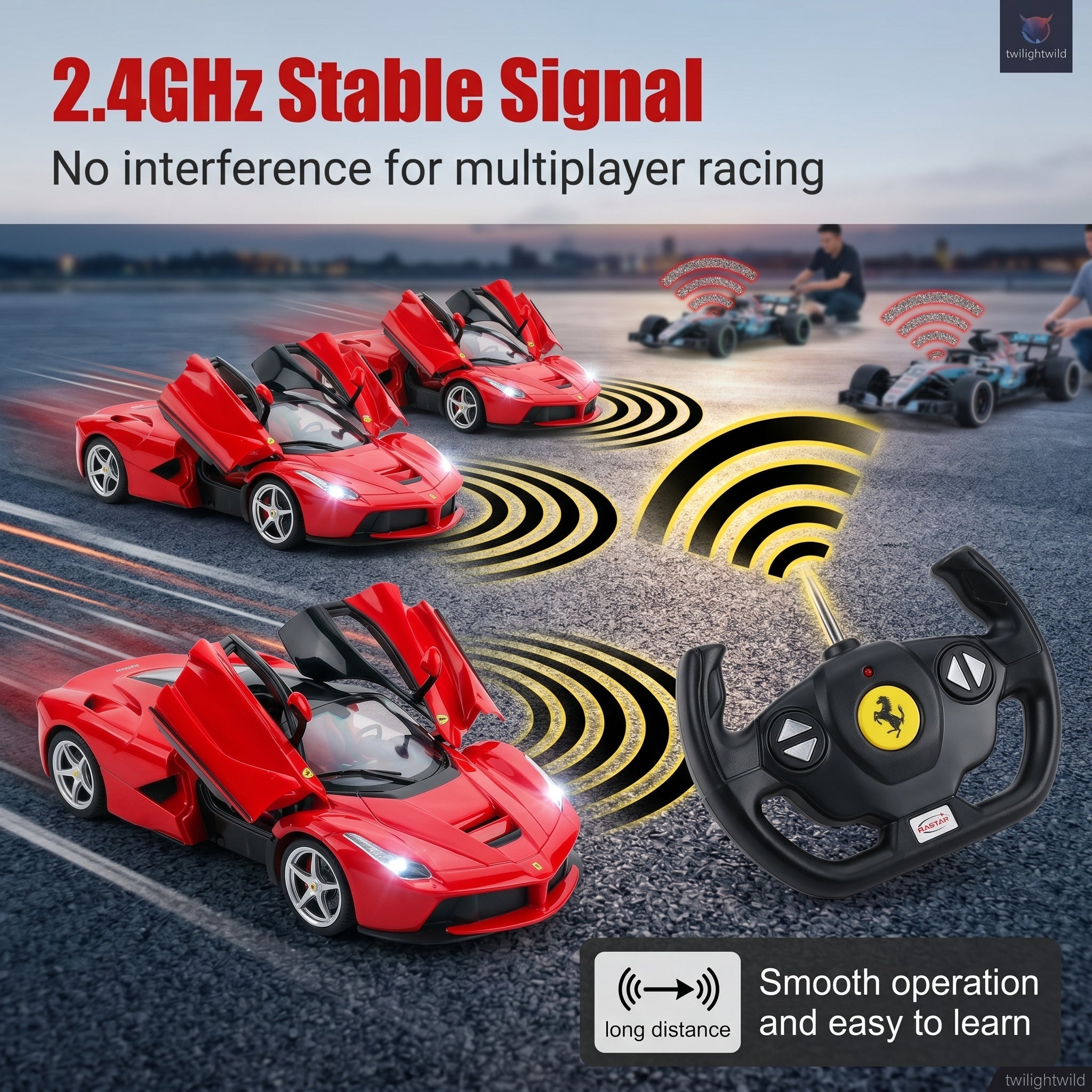 Ferrari 1:14 Enzo 458 RC Car, USB Charging Model Race Car