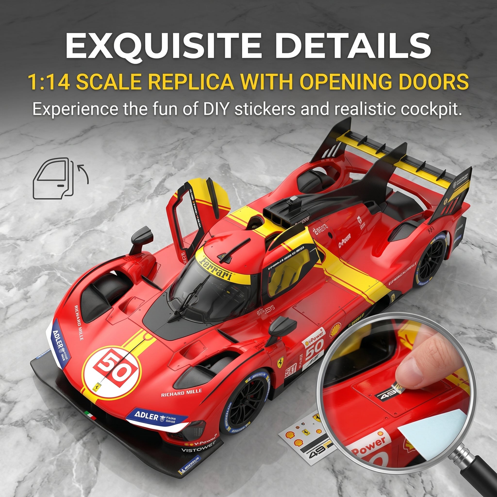 Ferrari 499P High Speed RC Racing Car Toy for Boys & Kids
