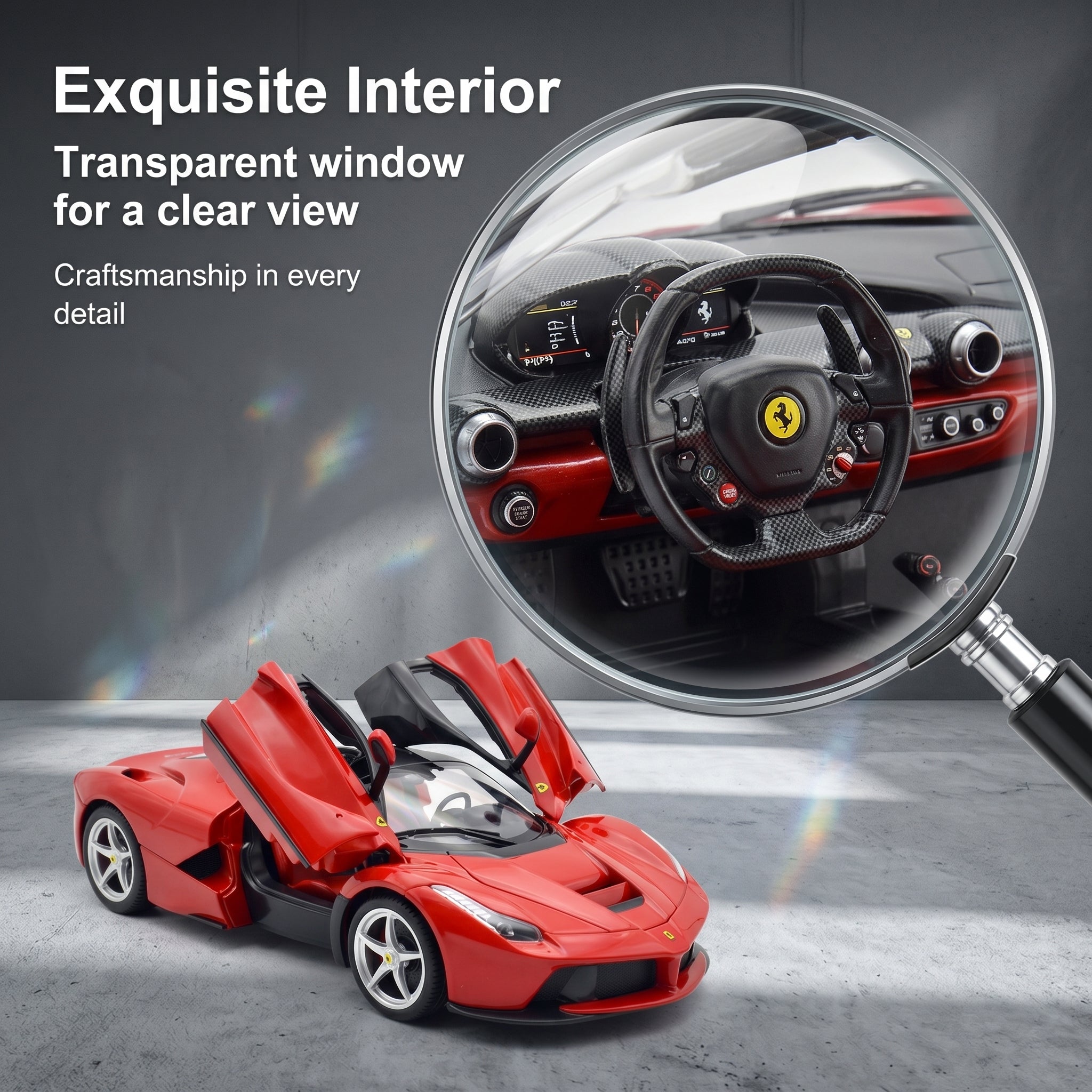 Ferrari 1:14 Enzo 458 RC Car, USB Charging Model Race Car