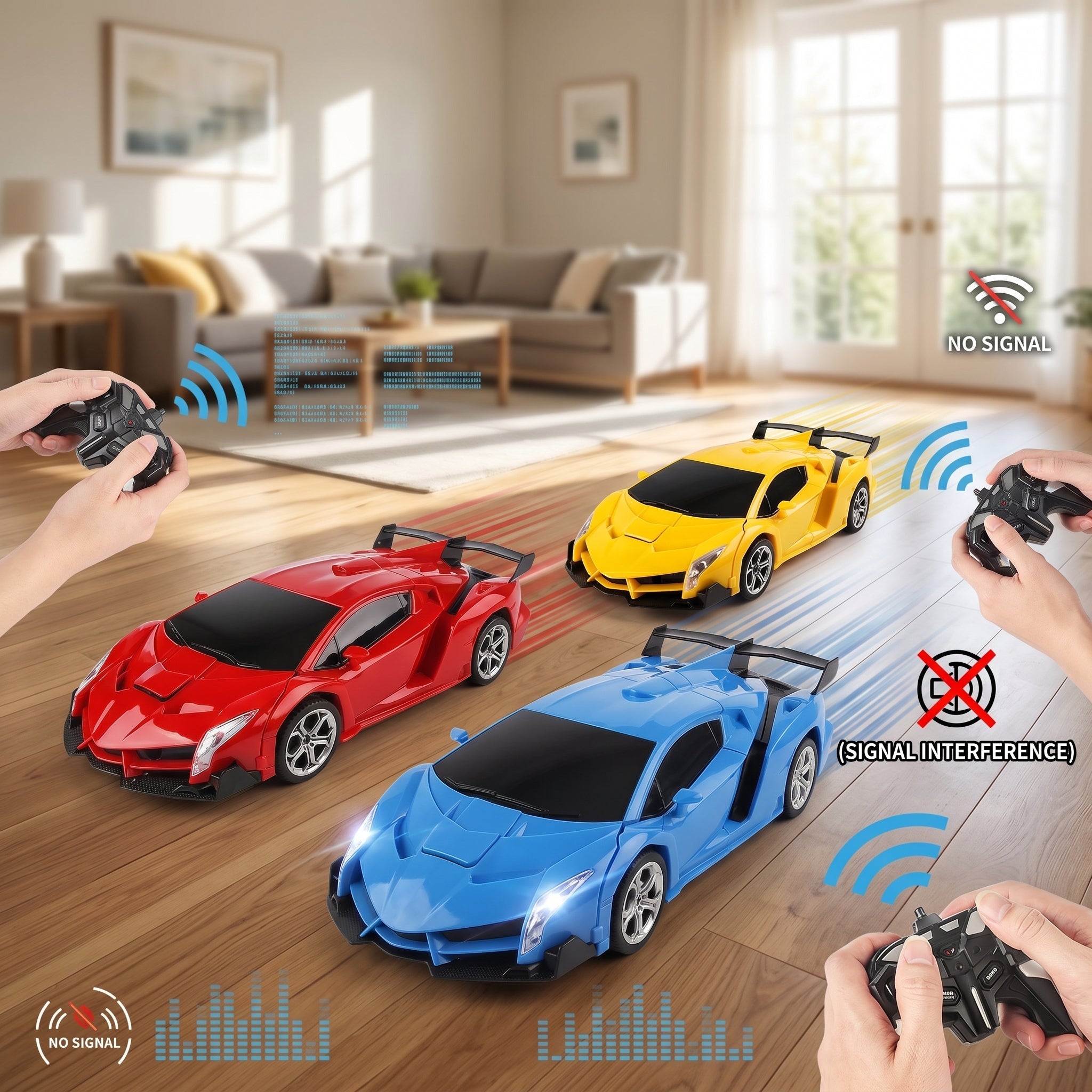 2.4G One-Click Remote Control Transforming Car