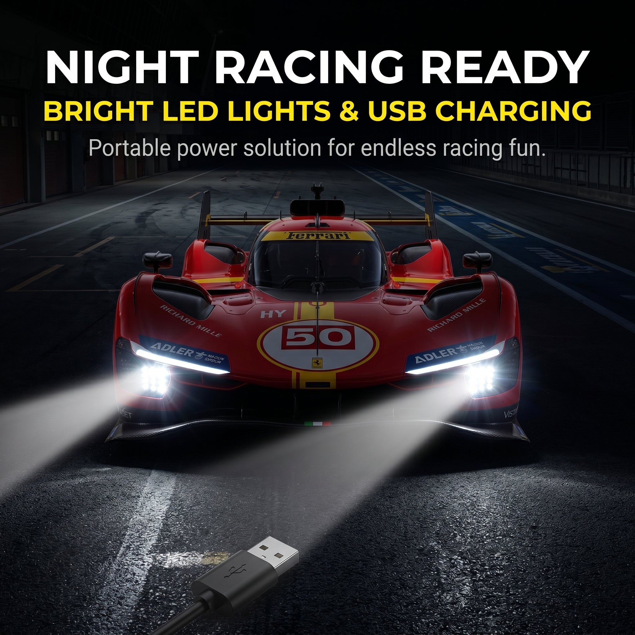 Ferrari 499P High Speed RC Racing Car Toy for Boys & Kids