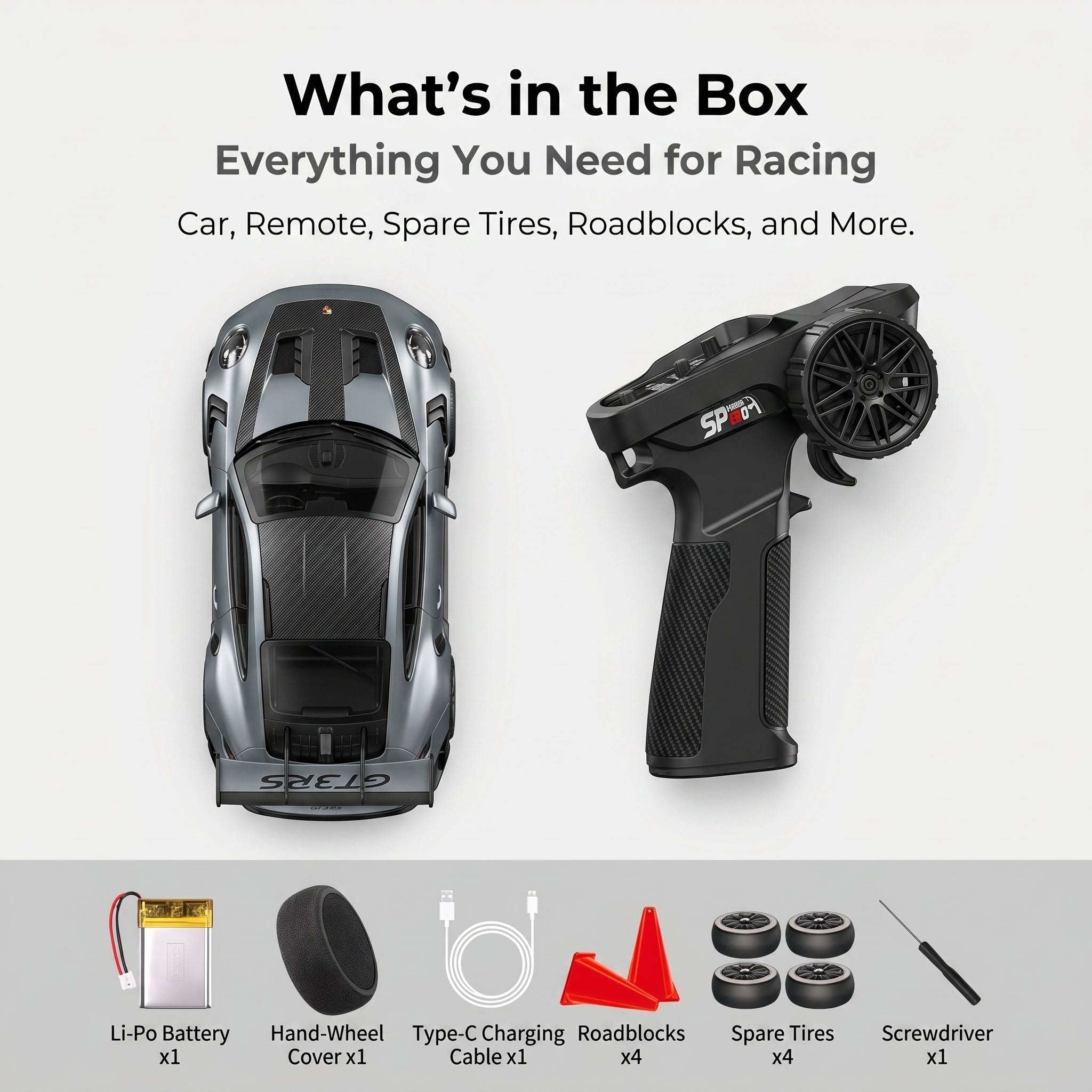 1:43 RC 4WD Drift Alloy Supercar Desktop Remote Control Car
